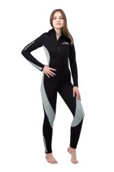 Гидрокостюм Монодайвинг женский 5мм нейлон/нейлон черно-серый