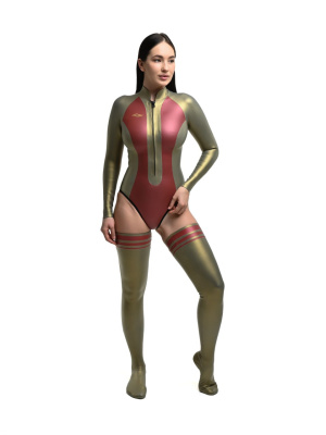 Комплект «Огни»: купальник и чулки, 1,5 мм